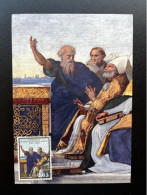 VATICAN VATICANE 2009 RAPHAEL MAXIMUM CARD VATICAAN VATICANO RAFFAELLO PAINTINGS - Cartoline Maximum