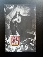 SPAIN ESPANA 1963 JOSE DE RIBERA MAXIMUM CARD SPANJE PAINTINGS - Tarjetas Máxima