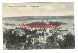 Sweden Sverige Suede AK Saltsjobaden SALTSJOBADENS SANATORIUM OCH BADANSTAL Old Postcard Brefkort CPA RARE Carte Postale - Schweden