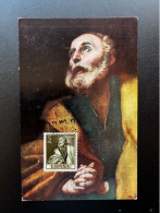 SPAIN ESPANA 1963 JOSE DE RIBERA MAXIMUM CARD SPANJE PAINTINGS - Tarjetas Máxima