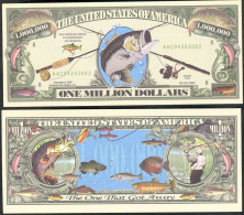 USA - FANTASY NOTE -  FISHING  IN  FRESH  WATERS -  UNC - Otros & Sin Clasificación