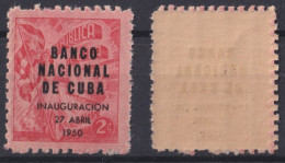 1950-277 CUBA REPUBLICA 1950 MNH BANCO NACIONAL PROPAGANDA DEL TABACO TOBACCO ORIGINAL GUM.  - Ongebruikt