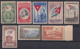 1951-454 CUBA REPUBLICA 1951 CENTENARY OF FLAG CENT DE LA BANDERA ORIGINAL GUM.  - Unused Stamps