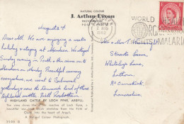 Postcard Genealogy & Slogan Cancel Mr Wainwright Stuarts Farm Lathom Lancashire My Ref B26196 - Généalogie
