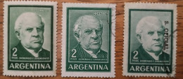 ARGENTINA - AÑO 1962-64 - Serie Próceres Y Riquezas II -  Domingo Faustino Sarmiento - Variedades - Usati