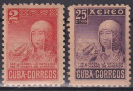 1952-525 CUBA REPUBLICA 1952 QUEEN OF SPAIN ISABEL LA CATOLICA ORIGINAL GUM.  - Unused Stamps