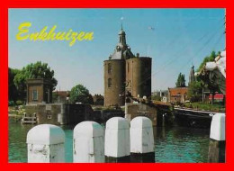 2 CPSM/gf ENKHUIZEN (Pays-Bas)  Gezicht Op De Drommedaris / Westerkerk Met Toren...P0622 - Enkhuizen