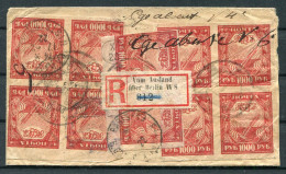 1922 Russia Registered "Vom Ausland Uber Berlin W8" Cover - Paris France - Lettres & Documents