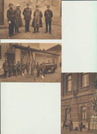 CARTES POSTALES   METIERS   SAPEURS-POMPIERS    DE MOLENBEEK-ST-JEAN    ( BRUXELLES)  1930. - Sapeurs-Pompiers