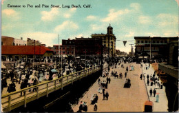 California Long Beach Entrance To Pier And Pine Street - Long Beach