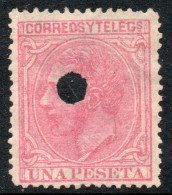 ESPAÑA – SPAIN Sello Nuevo Sin Goma PERFORADO REY ALFONSO 12° X 1 P. Año 1879 – Valorizado En Catálogo U$S 150.00 - Ungebraucht