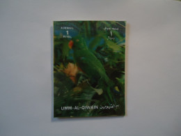 UMM AL QIWAIN MNH  3D    STAMPS     BIRD BIRDS  PARROTS - Perroquets & Tropicaux