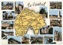 CPM - CANTAL - Carte Du Département - Le Cantal - Sonstige & Ohne Zuordnung