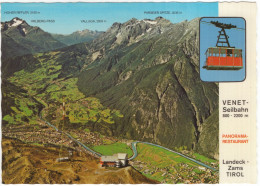 Panorama-Restaurant Venetseilbahn, 2208 M - Talstation In Zams-Landeck 775 M -  (Tirol, Österreich) - Alpine Luftbild - Landeck