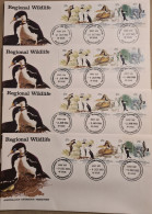 Australian Antarctic Territory 1983 Regional Wildlife  Set 4 Bases First Day. - FDC