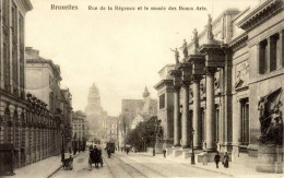 BRUXELLES - Rue De La Régence Et Le Musée Des Beaux Arts - Oblitération De 1913 - Musées