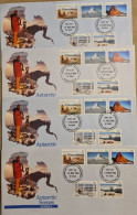Australian Antarctic Territory 1984  Scenes Series I  Set 4 Bases First Day - FDC
