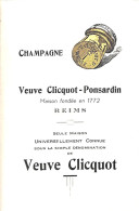 Champagne Veuve Clicquot Ponsardin Reims Prix-Courant 1962 - Alimentos