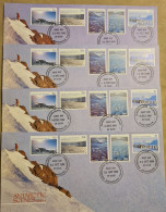 Australian Antarctic Territory 1985  Scenes Series II  Set 4 Bases First Day - FDC