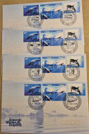 Australian Antarctic Territory 1995 Whales And Dolphins  Set 4 Bases, First Day - FDC