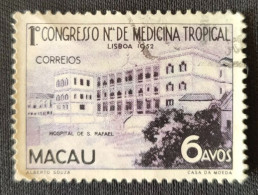 MAC5367U7 - 1st. National Congress Of Tropical Medicine - 6 Avos Used Stamp - Macau - 1952 - Oblitérés