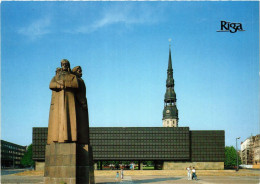 CPM AK RIGA Statue And Museum To The Latvian Red Riflemen LATVIA (372159) - Lettonie