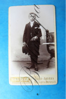 C.D.V. -Photo-Carte De Visite / Photographie  Foto. "Studio Henri Becker Molenbeek Gent" - Old (before 1900)