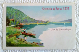 Très Jolie CPA ILLUSTRATEUR HUGO D'ALESI Lac De Gérardmer Vosges 88 Chemins De Fer De L'EST Publicité - D'Alési, Hugo