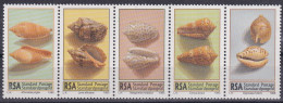 MiNr. 979 - 983 Südafrika 1995, 24. Nov. Meeresschneckengehäuse - Postfrisch/**/MNH  - Neufs