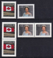 MiNr. 1338 - 1339 Kanada (Dominion) 1992, 30. Dez./1994, 18. Jan. Freimarken - Postfrisch/**/MNH  - Unused Stamps