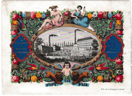 Belgique "Carte Porcelaine" Porseleinkaart, Story Van Waes, Magasin D'indiennes Bruxelles, Dim:157x115mm, - Porzellan
