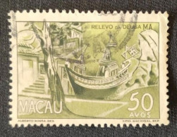 MAC5347U5 - Local Motives - 50 Avos Used Stamp - Macau - 1950-51 - Oblitérés