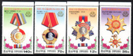 Corée Nord DPR Korea 3231/38 Armée, Drapeaux, Médailles, Lénine - Lenin