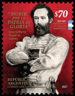 Argentina 2021 Martin Guemes, Militar Personalities MNH Stamp - Nuevos