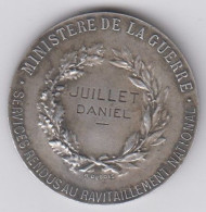 Médaille En Argent - Ministère De La Guerre - Services Rendus Au Ravitaillement National - Frankrijk