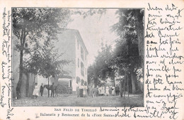 CPA ESPAGNE SAN FELIO DE TORELLO BALNEARIO Y RESTAURANT DE LA FONT SANTA / Très Rare - Andere & Zonder Classificatie