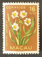 MAC5378U5 - Macau Flowers - 16 Avos Used Stamp - Macau - 1953 - Usati