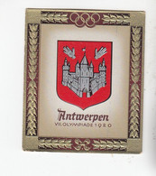 Aurelia Wappen  Und Flaggen 1936 Wappen Antwerpen VII. Olympiade 1920  #246 - Autres Marques