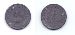 Germany 5 Reichspfennig 1944 A WWII Issue - 5 Reichspfennig