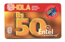 Bolivia Tarjeta Telefonica Entel - Bolivia