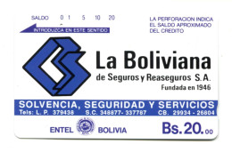 Bolivia Tarjeta Telefonica Entel - Bolivia