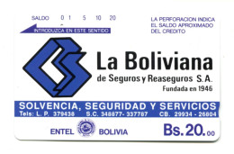 Bolivia Tarjeta Telefonica Entel - Bolivie