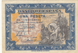 CRBS0733 BILLETE ESPAÑA 1 PESETA 1940 EBC - 1-2 Pesetas