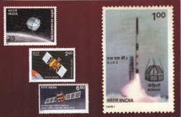 INDIA IN SPACE- PPC-MNH-BX4-8 - Asien