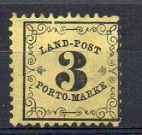 Baden 1862 - Portomarken Mi 2 - * - Mint Hinged (2ZK10) - Postfris