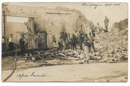 CPA MILITARIA Campagne 1914-1915 Après L'incendie à Identifier - Guerre 1914-18