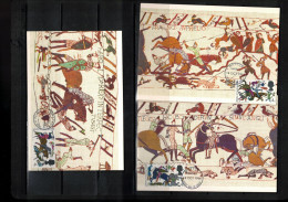 Great Britain 1966 Battle Of Hastings - Scenes From Bayeux Tapestry Maximum Cards - Maximum Cards