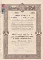 OBBLIGAZIONI - BANCA  AGRICOLA COOPERATIVA DI CANICATTI - Agricoltura