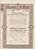 OBBLIGAZIONI - BANCA  AGRICOLA COOPERATIVA DI CANICATTI - Agricultura