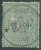 1884 REGNO SEGNATASSE USATO 50 LIRE - RE29 - Impuestos